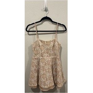 LULUS Ivory Lace Spaghetti Straps Mini Dress